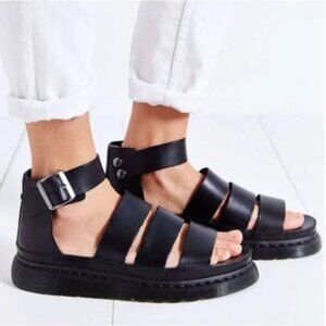 Dr. Martens Clarissa II Platform sandal strappy black leather